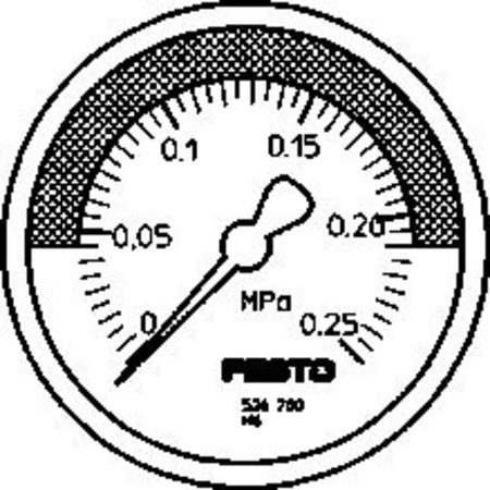 Festo Pressure Gauge MA-50-0, 25-R1/4-MPA-E-RG MA-50-0,25-R1/4-MPA-E-RG